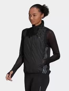 Image of adidas Run Icon 3-stripes Running Gilet, Black Size XS Women