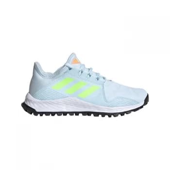 Image of adidas Hockey Youngstar Ink Shoes Juniors - Sky Tint/Green
