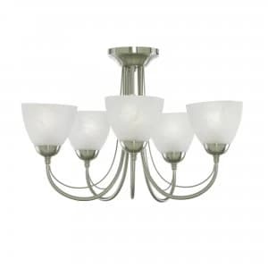 Image of Litecraft Lima Large Brass Ceiling Light