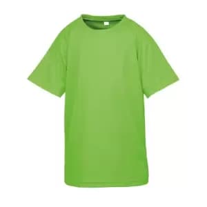 Image of Spiro Chidlrens/Kids Impact Performance Aircool T-Shirt (5-6 Years) (Lime Punch)