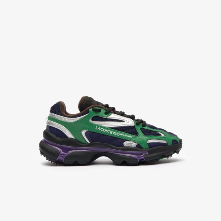 Image of Lacoste L003 Trainers - Blue Blue 3