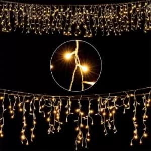 Image of LED Rain Light Chain Curtain Illumination Outdoor Indoor 400 LEDs - Deuba
