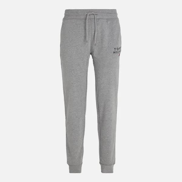 Image of Tommy Hilfiger Track Cotton-Blend Jersey Joggers - XL Grey Trousers male UM0UM02880P4A XL