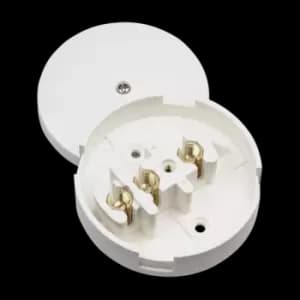 Image of Click Scolmore Essentials 30A Junction Box S-Entry 3 Terminal White - WA072