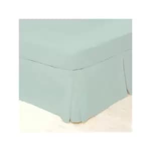 Image of Belledorm Easycare Polycotton Percale 200 Thread Count Box Pleat Platform Valance, Breeze, King