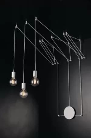 Image of HABITAT 3 Light Pendant Ceiling Light White 500cm