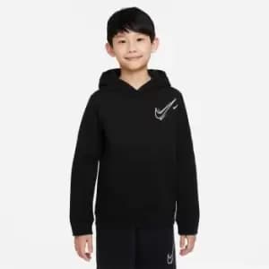 Image of Nike Sportswear Big Kids (Boys') Fleece Hoodie - Black
