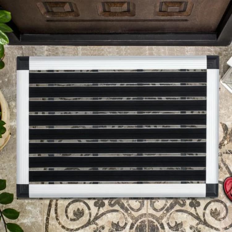 Image of Floortex Doortex Alumat Outdoor Entrance Mat, Black - 40 x 60cm