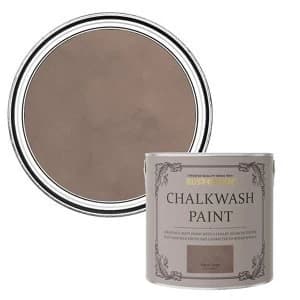 Image of Rust-Oleum Chalkwash Warm taupe Flat matt Emulsion Paint 2.5L
