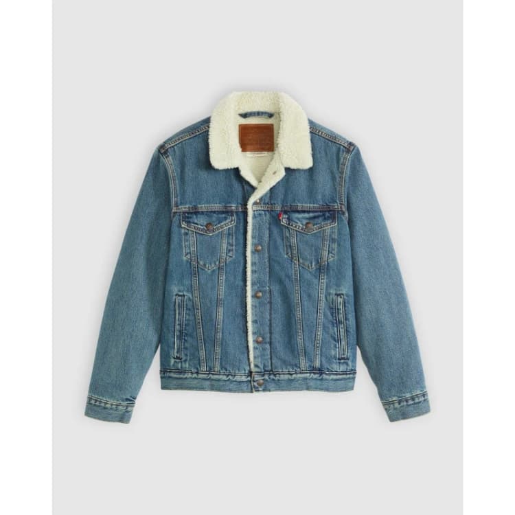 Image of Levis Denim Sherpa-Lined Jacket In The Morning Sherpa Trk Men XXL;XL;M;S