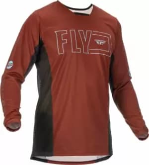 Image of Fly Racing Kinetic Fuel Motocross Jersey, black-brown, Size L, black-brown, Size L