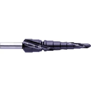 Image of Exact 796 / 07021 HSS Step drill bit 4 - 12mm TiAIN Total length 80 mm Triangular shank