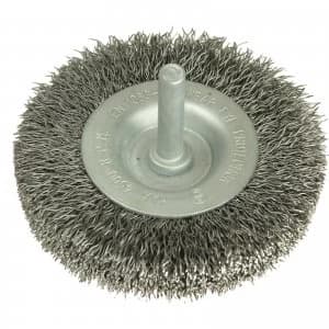 Image of Black and Decker Piranha Crimped Steel Wire Wheel 100mm 6mm Shank