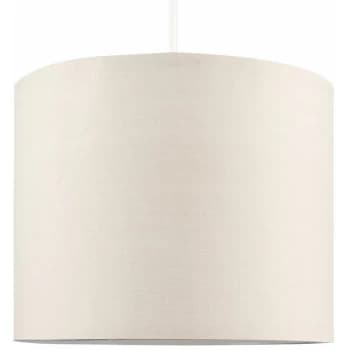 Image of Minisun - 25cm Fabric Easy Fit Ceiling Pendant Table Lampshade - Beige