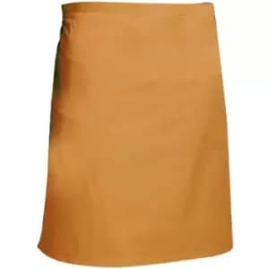 Image of Dennys Multicoloured Catering Waist Apron 28x36ins (Pack of 2) (One Size) (Orange) - Orange