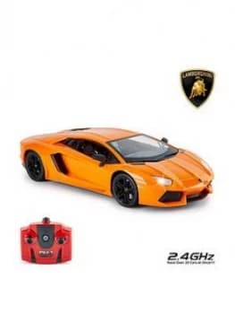 Image of 1:14 Lamborghini Aventador Orange Remote Control Car