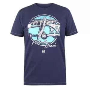 Image of Duke Mens Winterton D555 Volkswagen Kingsize T-Shirt (XXL) (Navy)