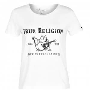 Image of True Religion Buddha T Shirt - 11-0601 Brt Wht