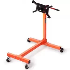 Image of VEVOR Engine Stand, 340 kg Rotating Engine Motor Stand with 360 Degree Adjustable Head, Cast Iron Motor Hoist Dolly, 4-Caster, 4 Adjustable Arms, for