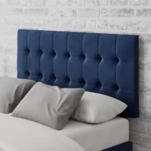 Image of Sinatra Plush Velvet Headboard Navy