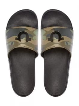 Image of True Religion Logo Front Sliders Camo