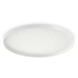 Image of Ideal Lux Decorative Round Simple Flush White, 4000K