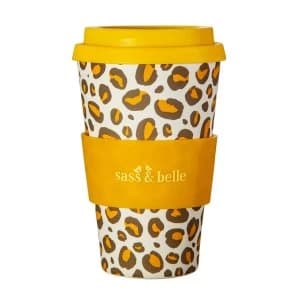 Image of Sass & Belle Leopard Love Bamboo Coffee Cup