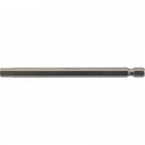Image of Draper Hex Screwdriver Bit Hex 6mm 100mm Pack of 1