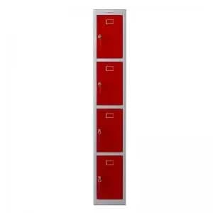 Image of Phoenix PL Series PL1430GRK 1 Column 4 Door Personal Locker Grey