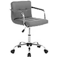 Image of NEO Faux Leather Fixed Armrest Seat Height Adjustable Dark Grey 130 kg CUBE-OFFICE-DG 4,600 (W) x 4,600 (D) x 8,500 (H) mm