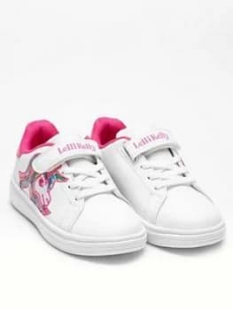 Image of Lelli Kelly Girls Bonnie Unicorn Trainer - White, Size 1 Older