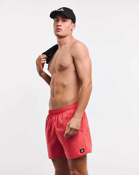 Image of Adidas adidas CLX Swim Shorts RED Male L35/39 AS84103