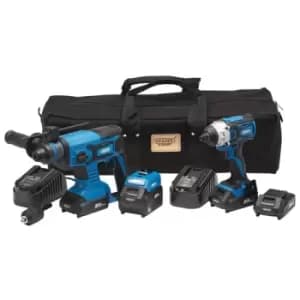 Image of Draper 24021 D20 20V Impact Driver and SDS+ Drill Kit
