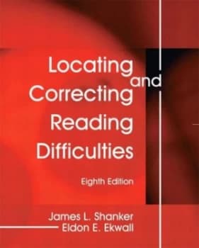Image of Locating and Correcting Reading Difficulties by James L. Shanker Paperback