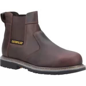 Image of Caterpillar Mens Powerplant Dealer Leather Safety Boots (6 UK) (Brown)
