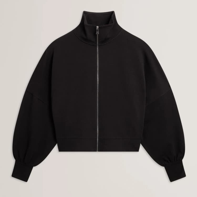 Image of Ted Baker Zip Thru Sweatshirt Black female 6 (2X)