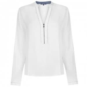Image of Salsa Salsa V Zip Blouse Womens - 0071