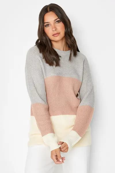 Image of Long Tall Sally Tall Knit Jumper Grey