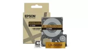 Image of Epson C53S672094/LK-5SBM DirectLabel-etikettes silver on black...