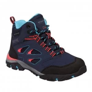 Image of Regatta Holcombe IEP Junior Waterproof Walking Boots - Navy/FierCor