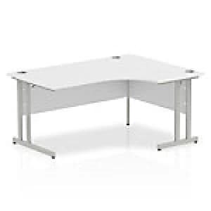 Image of Impulse Cantilever 1600 Right Hand Crescent Desk White