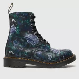 Image of Dr Martens Navy & Black 1460 Pascal Floral Boots