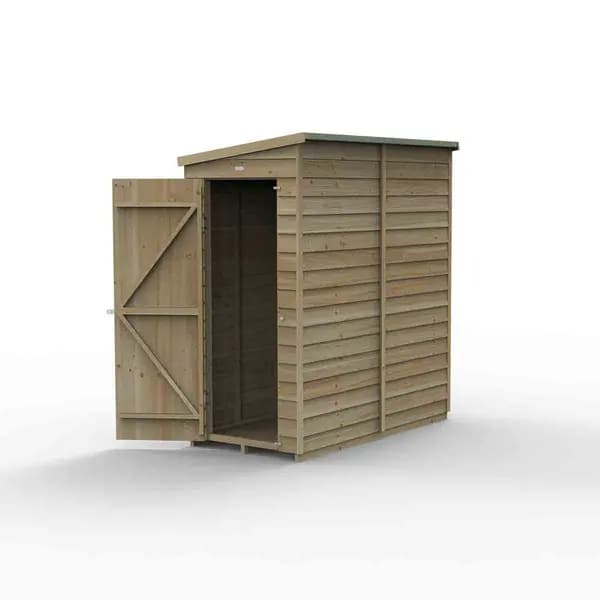 Image of Forest Garden 4LIFE Pent Shed 6x3 - Single Door - No Windows