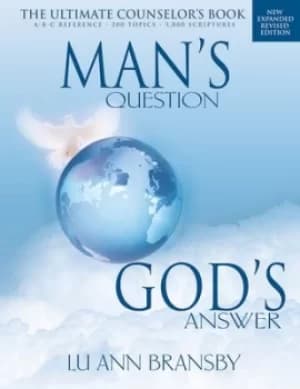 Image of Mans question Gods answer by Lu Ann Bransby