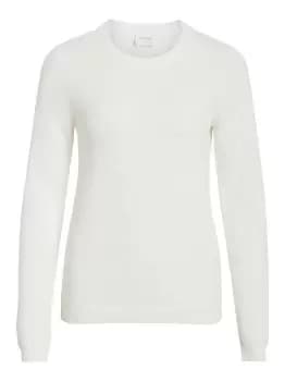 Image of VILA Texture Knitted Pullover Women White