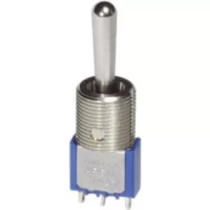 Image of APEM 5647MA Toggle switch 250 V AC 3 A 2 x (On)/Off/(On) momentary/0/momentary
