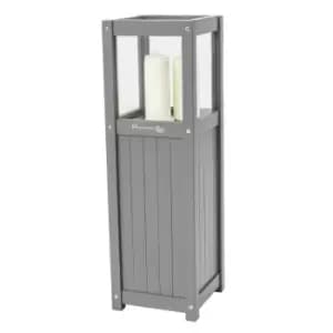 Image of Florenity Grigio Candle Lamp - Grey