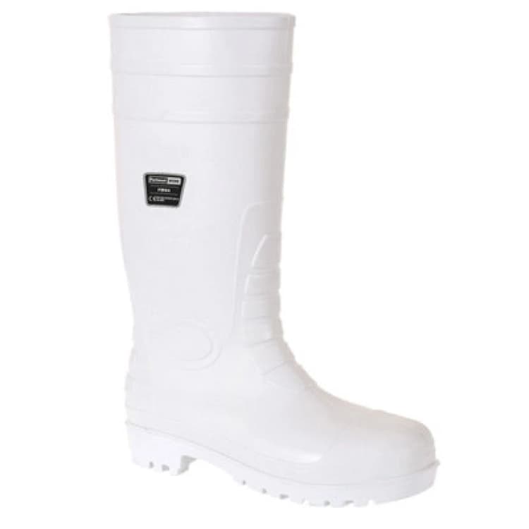 Image of Portwest Food Industry Safety Wellington Boots FW84WHR37 Colour: White