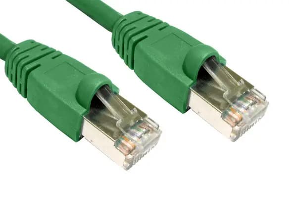 Image of Cables Direct Cables Direct - Patch cable - RJ-45 (M) - RJ-45 (M) - 5m - STP- ( CAT 6 ) - snagless booted - green B6ST-705G