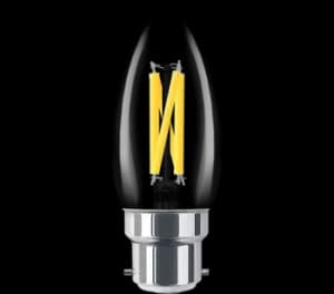 Image of Philips Master Glass 3.4-40W Dimtone LED Candle B22 Very Warm White - 929003012482